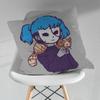 Cartoon SSally FFace Game Various Sizes Square Pillow Case For Car Home Bedchamber Decor Birthday Gift
