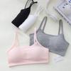 Cotton Training Bra for Girls, Puberty Stage 1&2 Camisole Vest, Thin Wireless Bra for Kids 10-14 Years Old