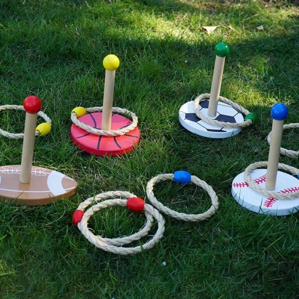 Family Gathering Ring Toss Toy Sensory Play Outdoor Ball Hoop Game  Sports Toys