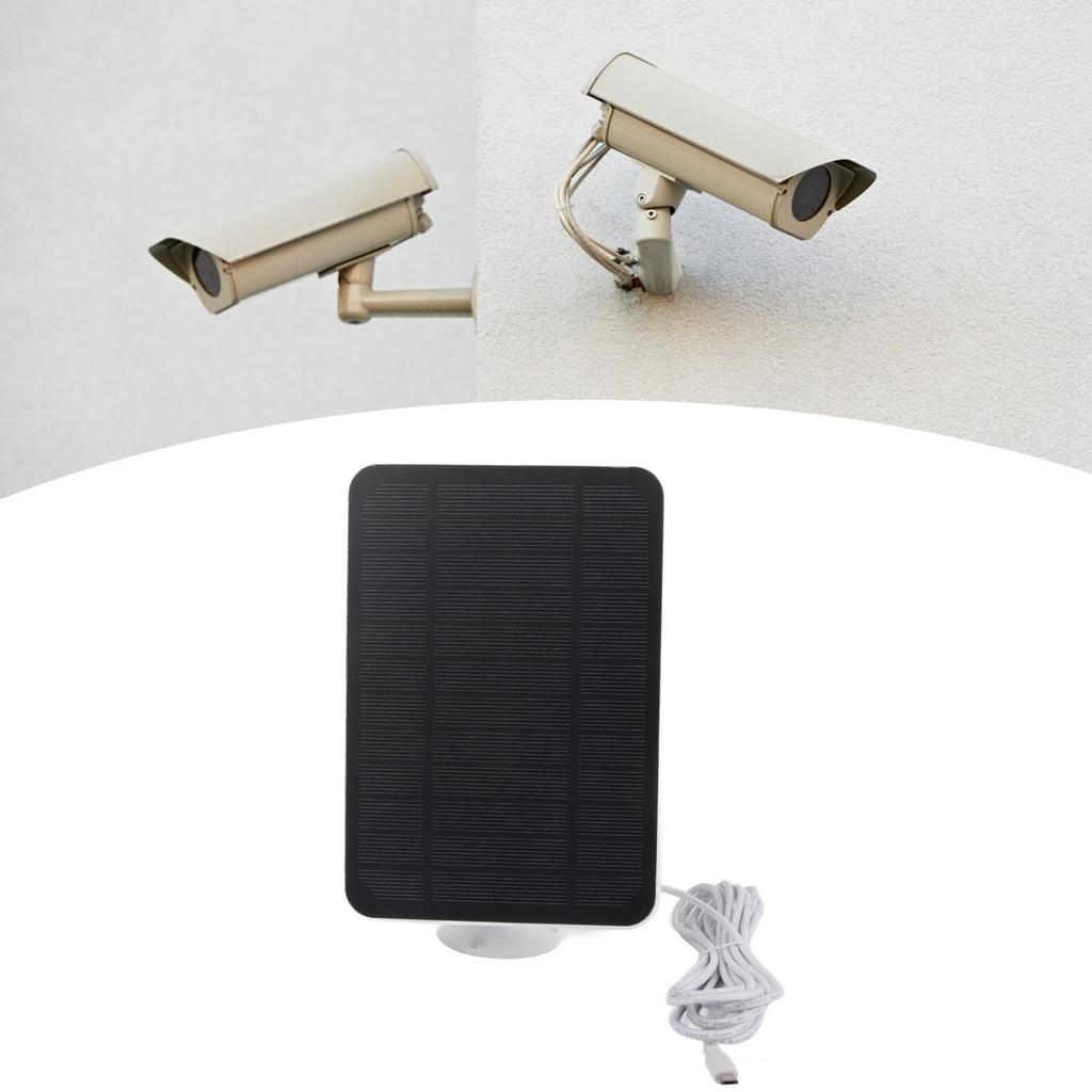 4W 5V Solar Panel for   for   for   Security Camera IP65 Waterproof Solar   with 360 Degree   Bracket