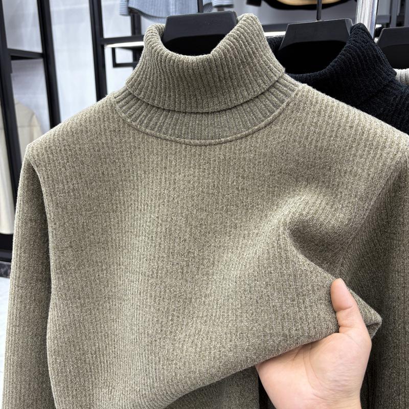 Men's Autumn/Winter Trendy Thickened Lapel Knitwear Top