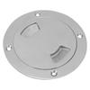 Deck Plate Hatch Detachable Cover 4 Inch 106mm Non Slip Inspection Hatch 316 Stainless Steel Easy Installation for Ship Yacht