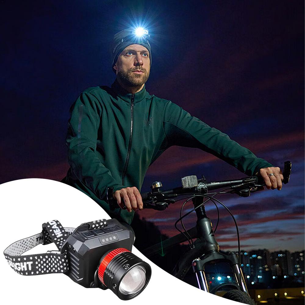 Motion Sensor Headlamp Hard Hat Headlight With Motion Sensor Lightweight Super Bright Head Lamps For Camping Hiking Running