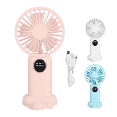 Tabanlı El Tipi USB Fan Vitesler Fırçasız Motor Şarj Edilebilir Sessiz Soğutma Fanı Ev Dor