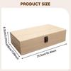 Essential Oil Storage Box Container Carrier Wood with Hinged Lid for Makeup Nail Polish