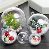 5PCS Large Capacity Christmas Transparent Ball DIY Home Party Gifts Box Decor Christmas Trees Open Ball Box Bauble Ornament