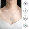 Love Message Necklace Heart for Women Romantic I You Forever