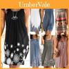 Stijlvolle Dames Boho Zomer Strand Midi Jurk Met Prachtige Bloemenprint En Losse Pasvorm
