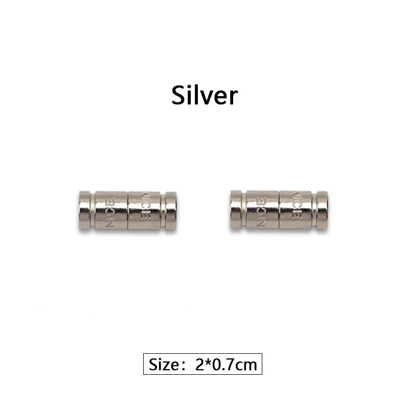 1 Pair Elastic Laces Nice Metal Capsule Lock Buckle No Tie Shoelaces Buckle Tieless Lazy Shoelace Decorations Shoe Accessries