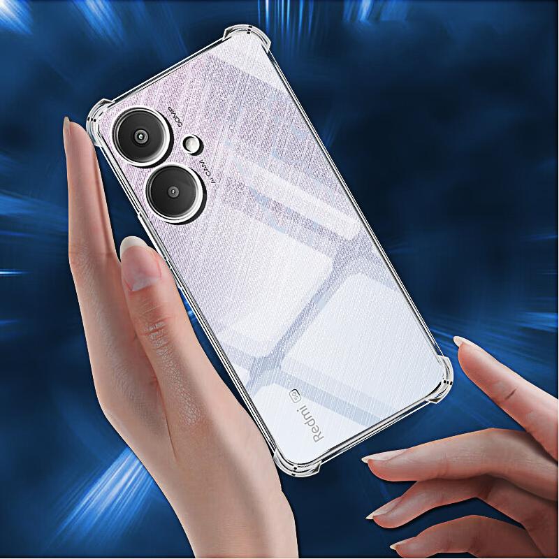 Transparent Phone Case for Redmi 13c 5G Back Cover On Redmi 12 13 C 5G 4G 10A 10C 9A NFC Protective Camera Shell
