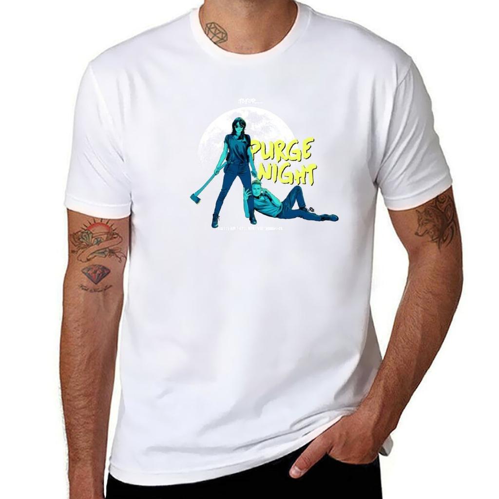 TOFOP  Purge Night TShirt Comfortable Work Wear Tee