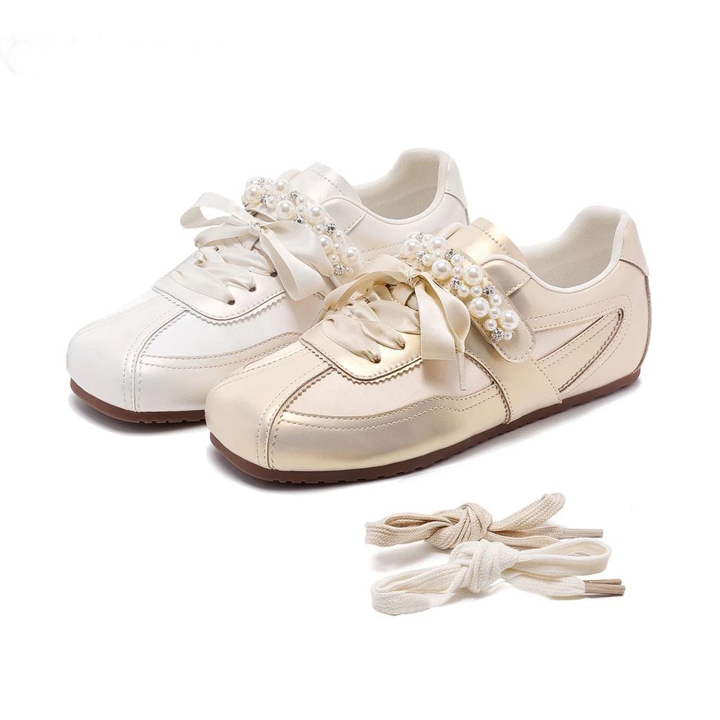 Popular spring German training shoes, new fashionable women's flat-bottomed comfortable Forrest Gump shoes, versatile shoes, soft soles