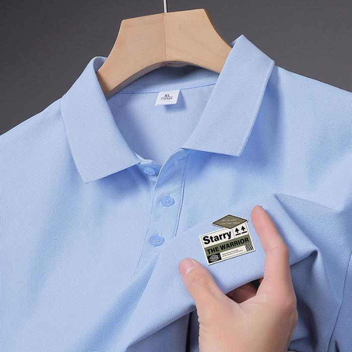 Latest Summer T-shirt Relaxed Fit Trendy Lapel Short-sleeved POLO Top T-shirt