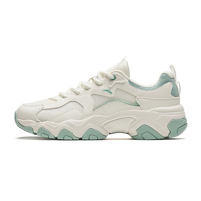 Buty codzienne damskie Starry Sea na grubej podeszwie, zwiększające wysokość, z niską cholewką, biało-zielone 922428807-3