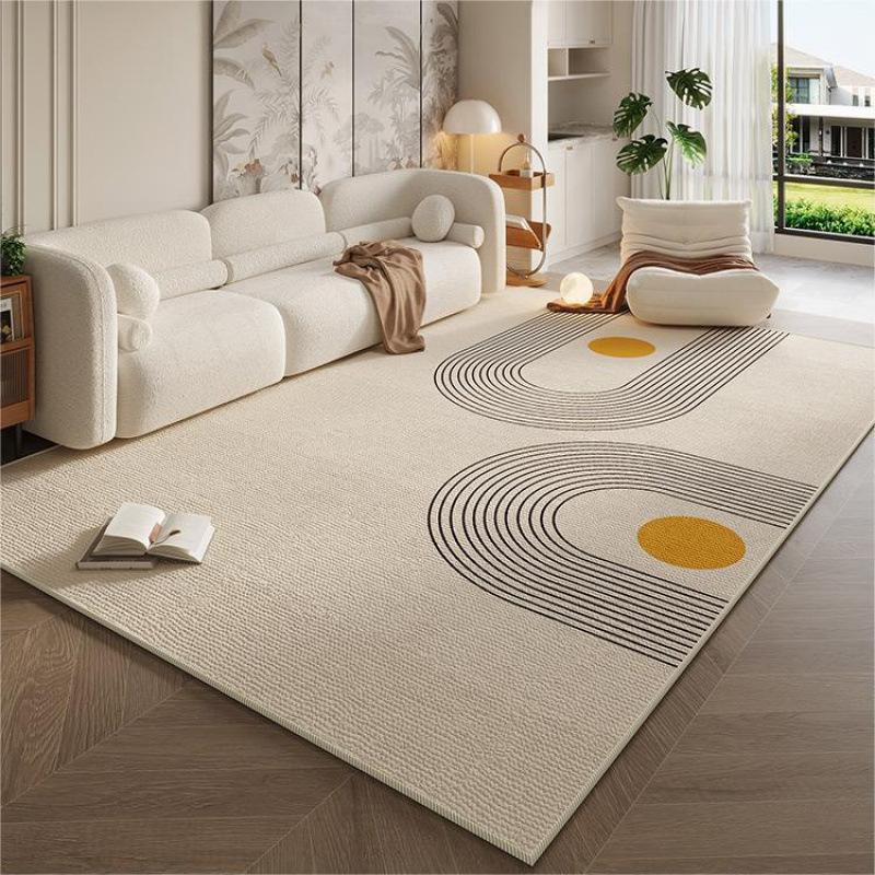 Cream Style Simple Carpet for Living Room Sofa Mat Anti-slip Easy To Clean Bedroom Wardrobe Room Mat Home Decoration
