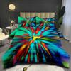 Blooming Vision Fat Quilt Digital Printing Bedding Thickened Quilt Three-piece Set Home Textile Quilt Cover