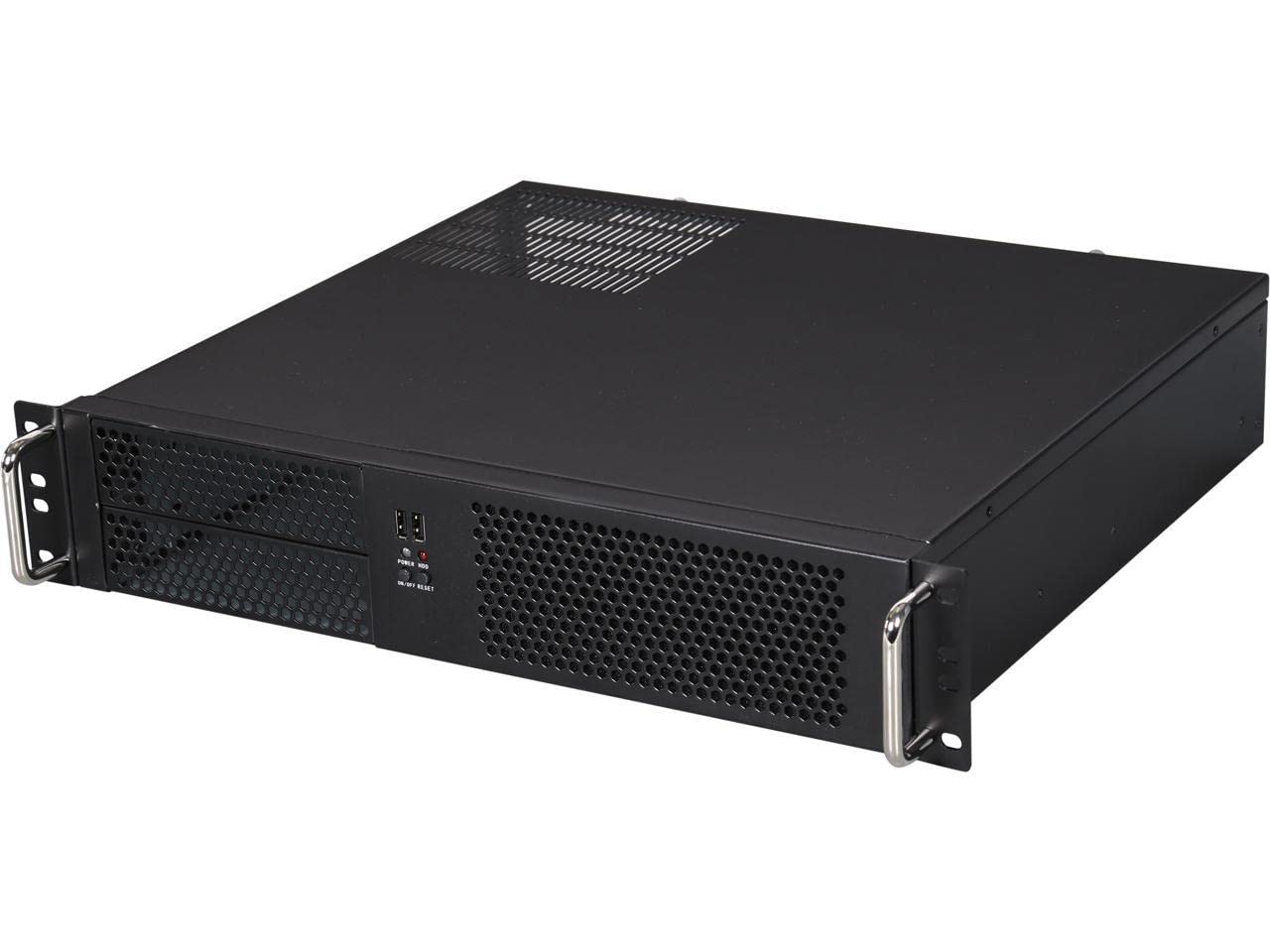

iStarUSA D-214-MATX - 2U compact rack mount microATX compatible chassis [D-214-MATX]