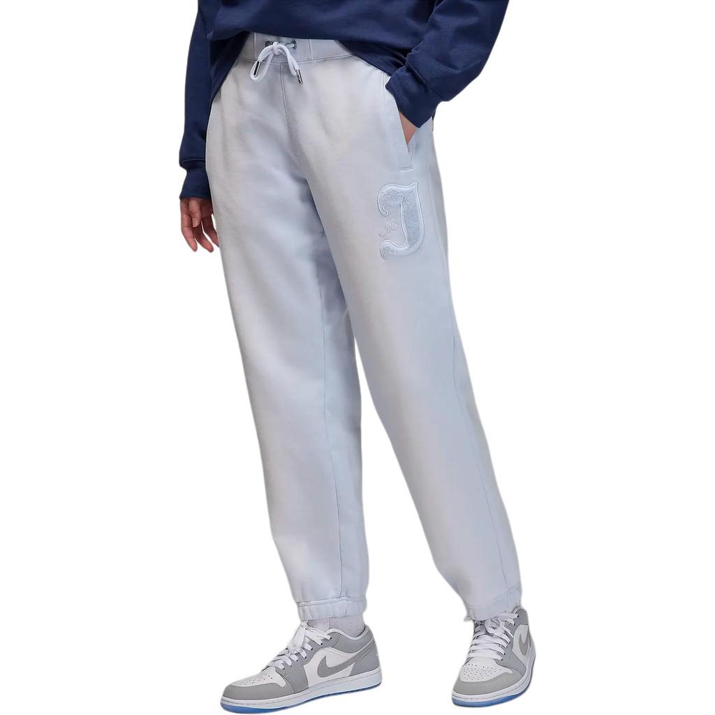 Jordan Flight Fleece Lined Knitted Fabric Loose Fit Comfortable Casual Pants Women's Soccer Gray FV7069-085