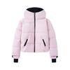 Giacca da sci da donna con cappuccio, zip, maniche lunghe, tasche, imbottitura in cotone e coulisse