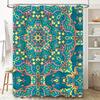 Colorful Butterfly Bath Shower Curtain Floral Print Decorative Bathroom Curtains for Home Decoration Waterproof Fabric Available