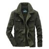 Large Size Men's Jacket Men's Middle-aged Fleece Thickened Lapel Jacket