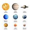 9pcs Removable Glow In the Dark Planets Wall Stickers Art Solar System Decals For Kids Bedroom