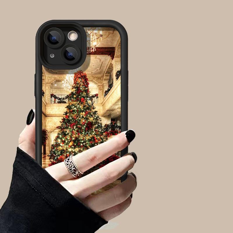Weihnachts-Handyhülle für iPhone 11 13 12 14 15 16 Pro Max XR XS Samsung A15 A55 A05 Redmi 12 13C OPPO A16 A18 A60 Reno 11 Vivo Y17S Y12 Infinix Note