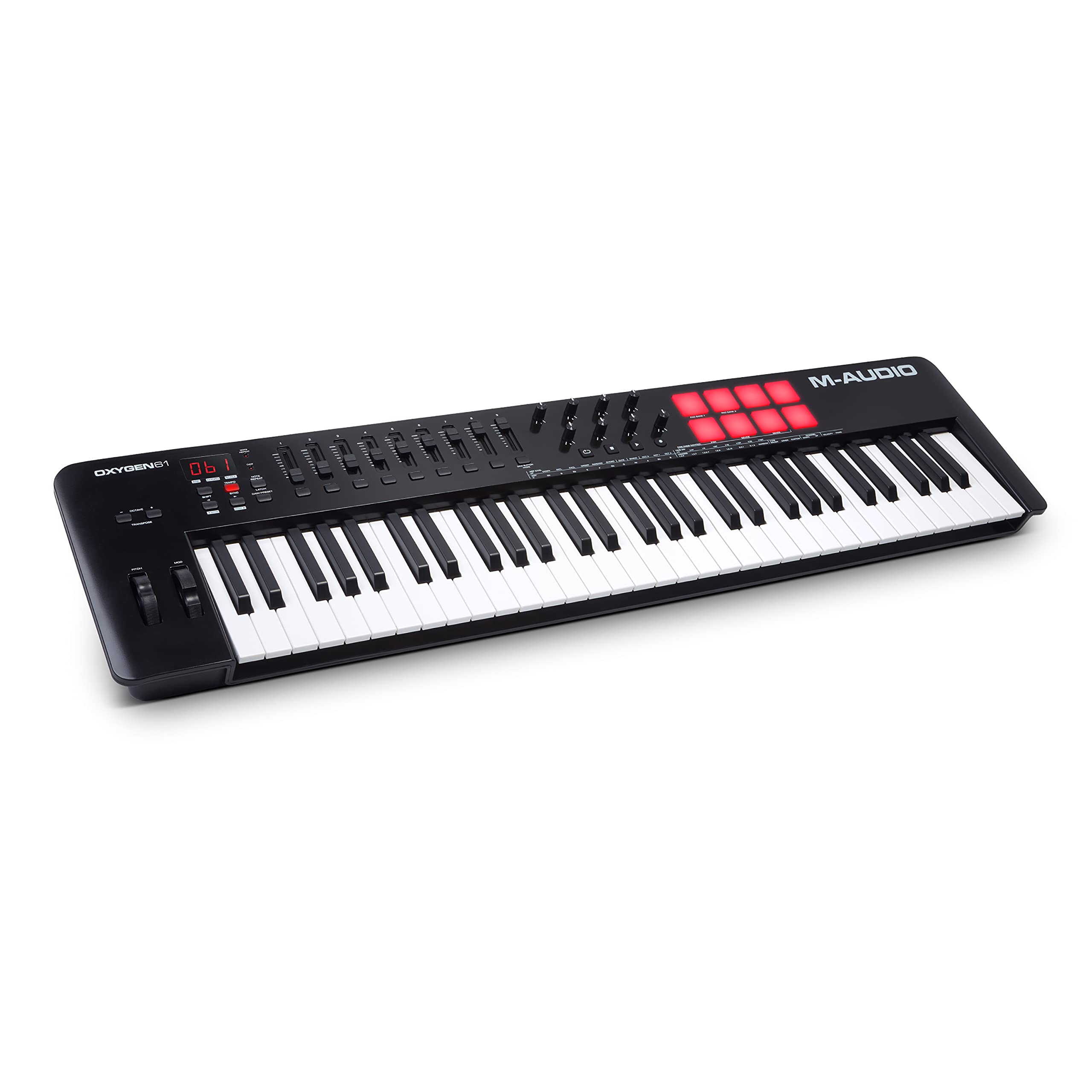 

USB MIDI-клавиатура 61 клавиша, пакет звуков Native Instruments, функция Smart Chord, гаммы и обширное программное обеспечение для создания музыки, контроллер Oxygen 61 MKV M-Audio,