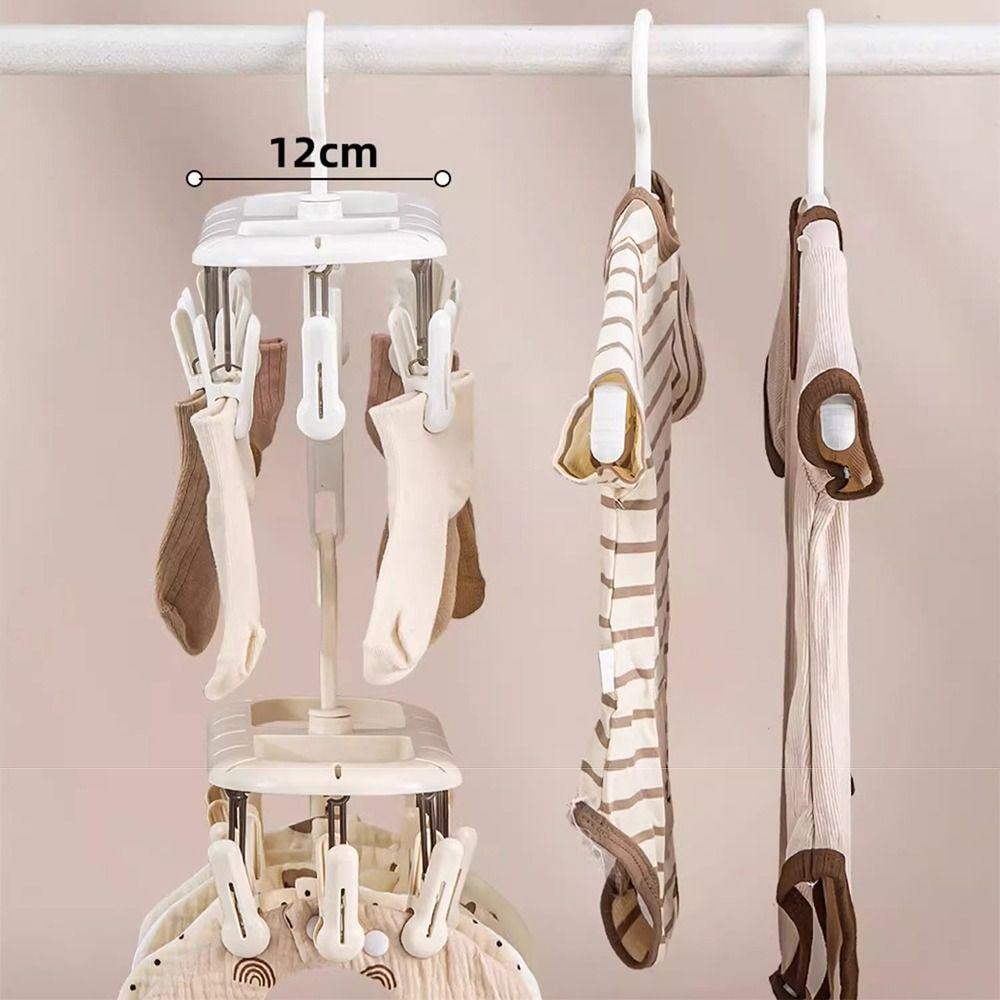 360° Rotatable Sock Drying Rack Thickened Design Socks Organizer Holder  Clothing