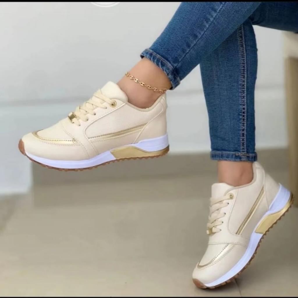 Women's Shoes, Thick Soled Shoes, Casual Shoes, Low Cut Shoes, Lace Up Shoes, Sports Shoes, Single Shoes, Flat Shoes, Color Blocked Single Shoes