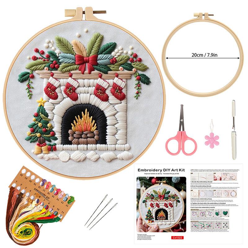 New Christmas Embroidery Handmade Diy Material Package Christmas Embroidery Belt Accessories