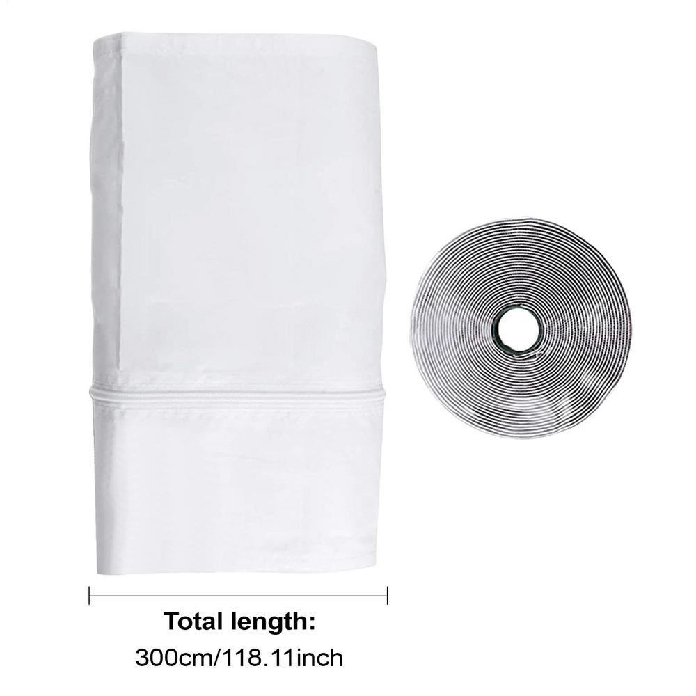 

Portable Air Conditioner Window Seal Mobile AC Window Vent Seal With Zip Insulation Accessories Stop Air Exchange For Home Study