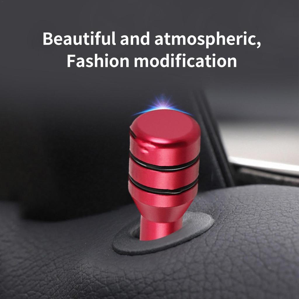 Auto Door Lock Pin Cover - Interior Knob Pull Pin Aluminum Alloy, Trunk Multi