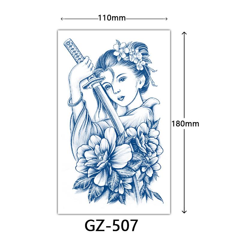 Herbal Tattoo Stickers, Juice Tattoo Stickers, Semi-Permanent Tattoo Stickers Dragon Snake Animal Tattoos