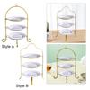 Desserts Cupcakes Stand Cookie Tray Rack Tiered Serving Platter Pastry Serving Tray for Candy Dessert Cakes Cookie Wedding