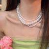 Špičkový francouzský retro perlový náhrdelník na klíční kost pro ženy: Všestranný, Elegantní, Jednoduchý Luxusní Choker
