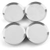 Tampas Centrais de Roda RTrhinoTuning para Tiguan e-Golf 3B7601171 4 Peças 66mm(2,60pol)/55,4 mm(2,18 pol.) Calotas Cromadas Prata para Carro