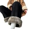 Women's Fleece,lined And Thickened Wide,leg Pants For And Winter, Casual, Loose, Height,enhancing Straight,leg Trousers