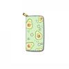 Fruit Avocado Long Zipper Wallet, Clutch Wallet Factory