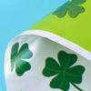 10pcs St.Patrick's Day Lucky Clover Snack cookies Gift Bag 2025 Birthday Party DIY Disposable Plastic Decorative Tote Bag