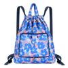 Fashionable Sports Bag Foldable Tie-mouth Handbag Large Capacity Portable Casual Home Shopping Backpack