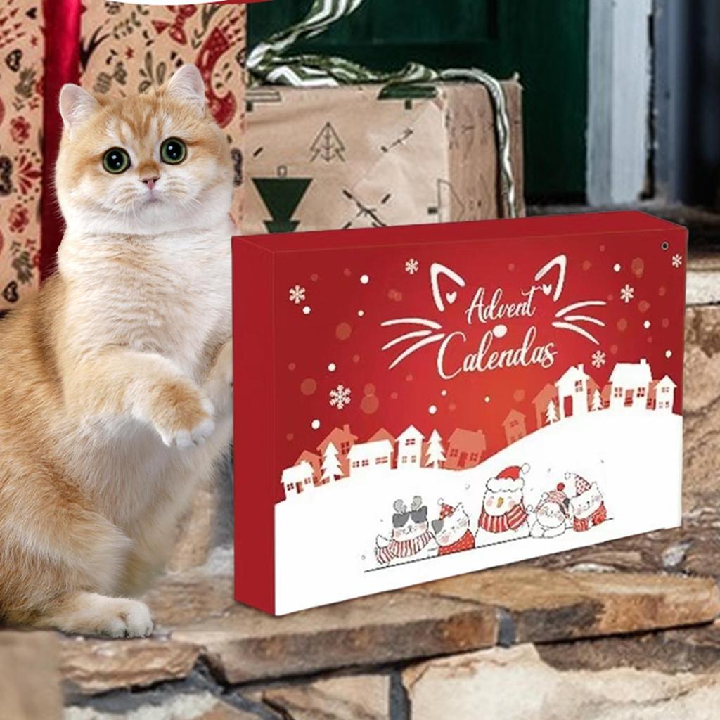 Christmas Advent Cat Toy 24 Days Interactive Kitten Exercise Toys For Men Women Boys Youth Teens Wife Husband Son Daughter