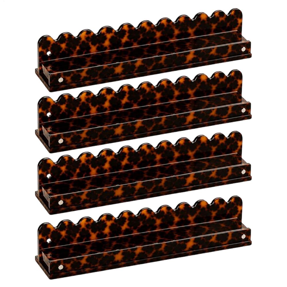 Magnetic Mahjong Racks With Pushers 4 Pieces Non-Slip Acrylic Stand With Magnetic Pushers Acrylic Mahjong Racks For Home Game