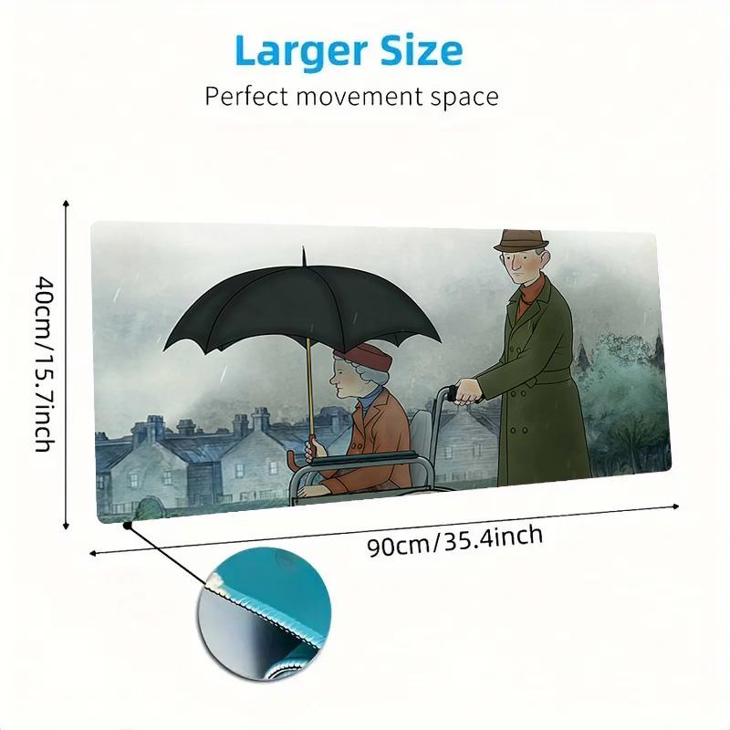 Ethel & Ernest Print Cushion Non-slip Laptop Tablet Big Mousepad XXL Mat Mini PC Playmat With Lock edge