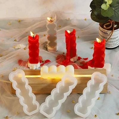5 Cavity Love Heart Candle Mold DIY Aromatherapy Plaster Silicone Mold Home Decor Ornament Handmade Candle Making Resin Molds