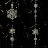 Transparenter Schneeflocken-Eiszapfen Acryl Hängende Schneeflocken-Ornament Heimdeko
