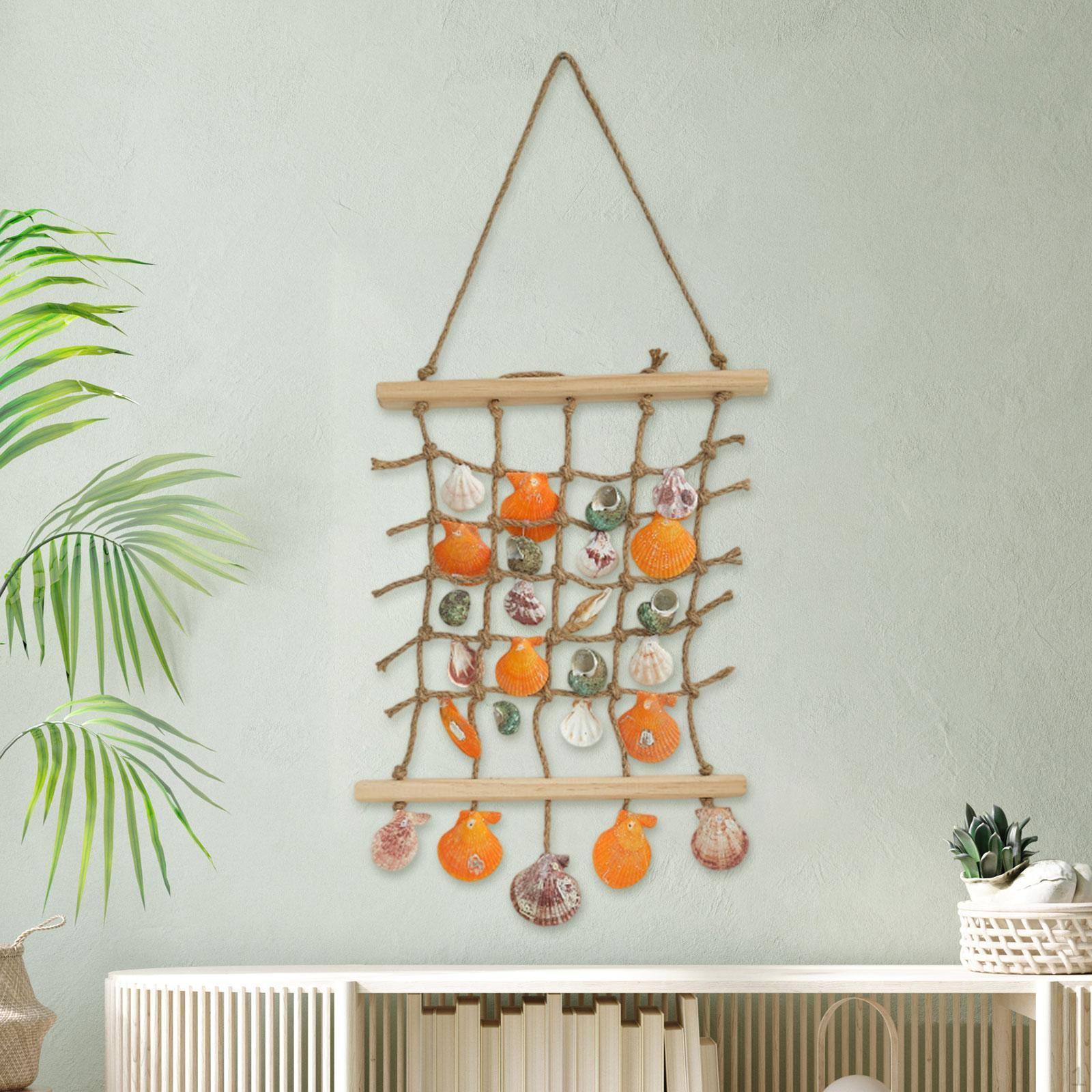 

Плетеная ракушка занавеска настенный декор тканое ремесло для свадебной вечеринки отель 28 cmx63 cm