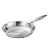 Stainless Steel Universal Frying Pan for Induction and Gas Cookers