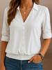 European & American Women's Solid Color Long Sleeve Pullover Shirt for Spring
