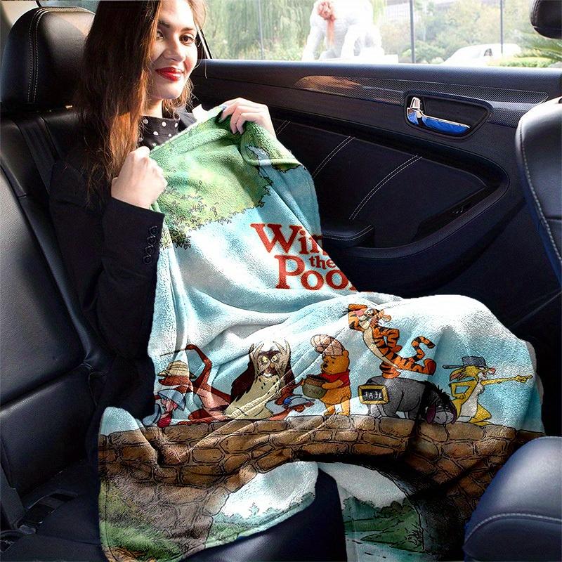 1pc, Winnie the Pooh Home Decor Gift Soft Flannel Blanket for Bedroom, Living Room, Travel, Camping, Car